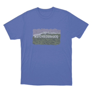 Hollywood Sign Unisex T Shirt Blue