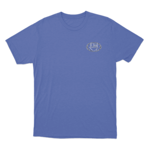 Oval House Logo Unisex T Shirt Blue