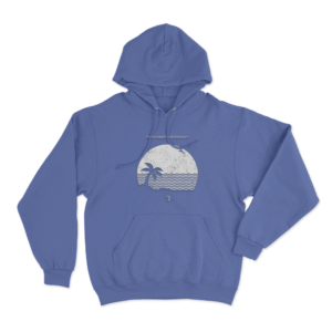 Wiped Out Unisex Hoodie Blue